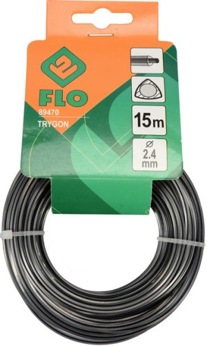 Żyłka tnąca zbrojona TRYGON 2,4mm 15m 89470 FLO