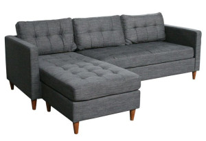 Narożnik sofa narożna rozkładana kanapa szara łóżko