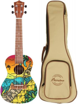 Bamboo Bu-23s Hot Caribean Ukulele Koncertowe +bag