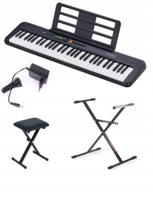 Keyboard Casio Ct-s200 Bk+zasilacz+ Statyw+ Ława