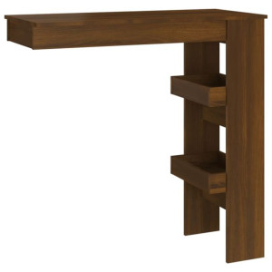 Stolik barowy, brązowy dąb, 102x45x103,5 cm