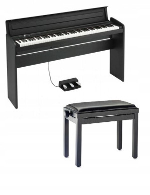 Korg Lp-180 Bk Czarne Pianino Cyfrowe + Ława
