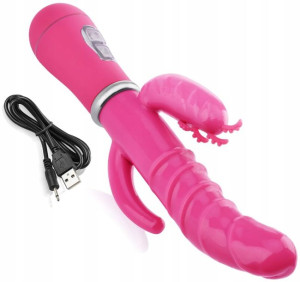 Wibrator Do Potrójnej Sex Stymulacji - 12 Funkcji