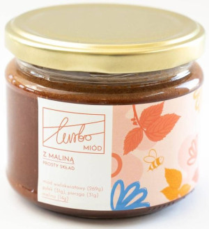 Turbo miód z maliną super food - NA ODPORNOŚĆ 200 g - Miód od Kulmy