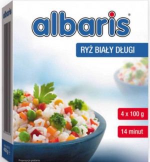 Sonko Albaris Ryż biały długoziarnisty 400 g (4 x 100 g)