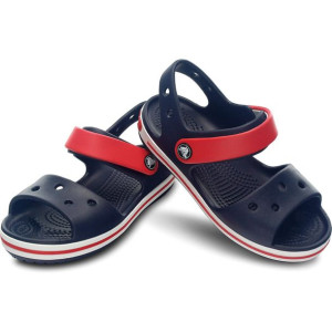 Sandały dla dzieci Crocs Crocband Sandal Kids granatowo czerwone 32-33