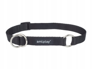 Amiplay Obroża Półzaciskowa Psa Basic Czarna L