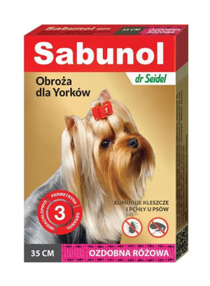Sabunol Obroża Ozdobna 35cm Pchły Kleszcze York R
