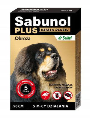 Sabunol Plus Obroża Dla Psa 90cm Na Pchły Kleszcze