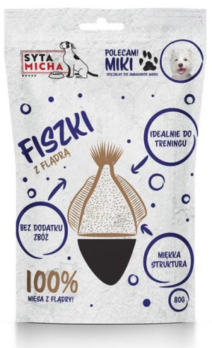 Syta Micha Treserki Z Flądrą Przysmak Dla Psa