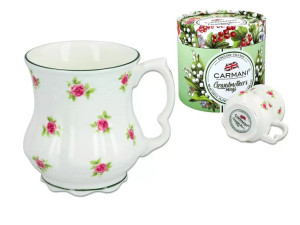 Kubek Babuni 400ml Róże Carmani