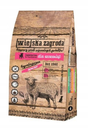 Wiejska Zagroda Karma Psa Jagnięcina Szpinak 2kg