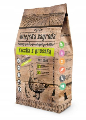Wiejska Zagroda Karma Psa Kaczka Gruszka 2kg