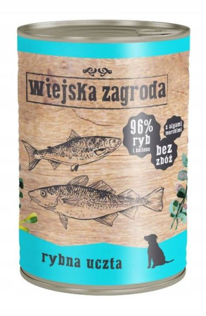 Wiejska Zagroda Rybna Uczta Karma Psa 400g