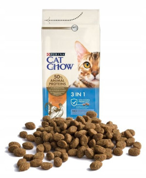Purina Cat Chow 3w1 Indyk 1,5kg Karma Dla Kota