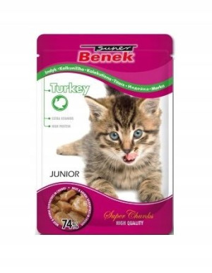 Benek Junior Karma Pokarm Dla Kota Indyk 100g