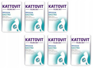 Kattovit Gastro Karma Dla Kota Kaczka Ryż 6x85g