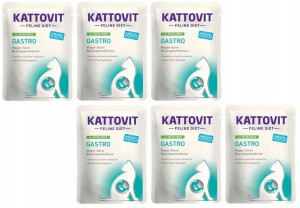 Kattovit Gastro karma dla kotów indyk ryż 85gx6