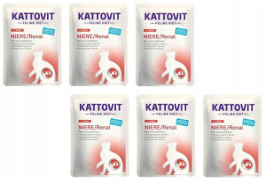 Kattovit Niere Renal Kota Na Nerki Wołowina 6x85g