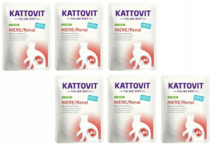 Kattovit Niere Renal Karma Kot Nerki Indyk 6x85g