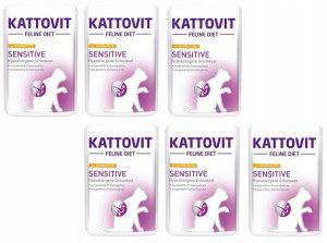 Kattovit Sensitive Karma Kota Kurczak Indyk 6x85g