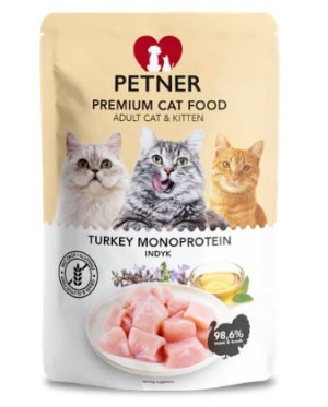 Petner Mono Indyk Karma Mokra Dla Kota 85g