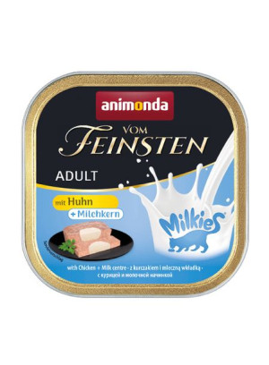 ANIMONDA Vom Feinsten Adult szalka z kurczakiem i farszem mlecznym 100g