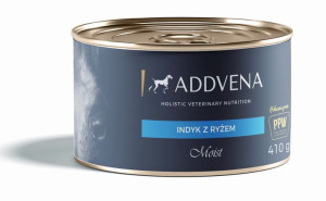 Addvena Moist Indyk z ryżem 410g