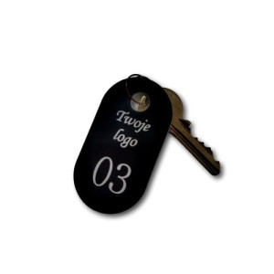 Brelok hotelowy czarny 40x75 LCZ7503