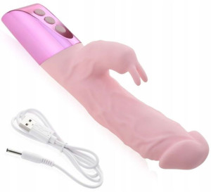 Wibrator Penis Z Królikiem Dwa Silniki 29 Funkcji