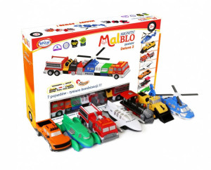 MalBlo Deluxe Zestaw 7 pojazdów magnetyczne