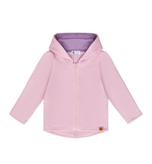 Bawełniana bluza z kapturem, różowa 92/98