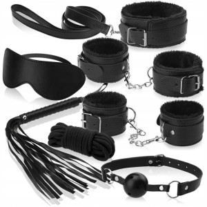 Sex Zestaw Akcesoriów Bdsm Z Kajdankami I Kneblem