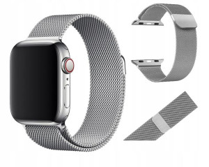 Bransoleta Applewatch 1 2 3 4 5 6 7 Se Srebrny 38