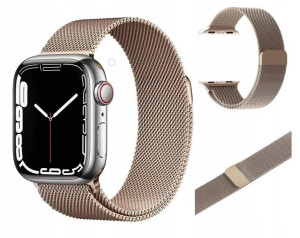 Bransoleta Applewatch 3 4 5 6 7 Se Champagne Gold