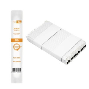Nail4u Pilniki standard łódka półksiężyc 120/150 bezpieczny pakiet 25szt