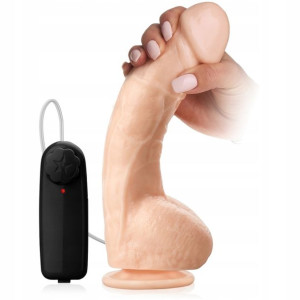 Ogromny Wibrator Penis Na Przyssawce Pilot - 25cm