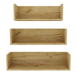PÓŁKA WISZĄCA ŚCIENNA Dąb Craft Złoty 60/70/80CM