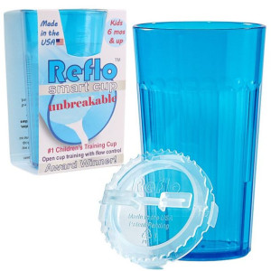 Reflo NOWY NIETŁUKĄCY kubek treningowy dla dzieci niebieski