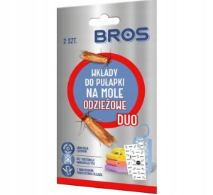 BROS DUO Wkładki do pułapki na mole odzieżowe 2szt