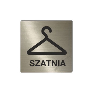 Piktogram SZATNIA, oznaczenie, tabliczka grawerowana