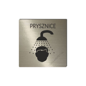 Piktogram PRYSZNICE, tabliczka, oznaczenie