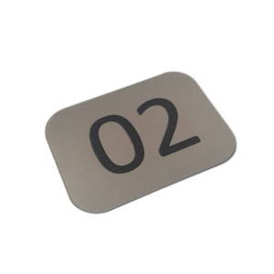 Numerek na drzwi 60/45 standard srebrny