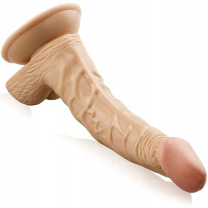 Realistyczny Penis Z Jądrami Dildo Do Ujeżdżania