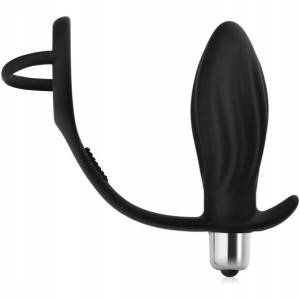 Masażer Prostaty 10 Opcji Anal Plug Ring Erekcyjny