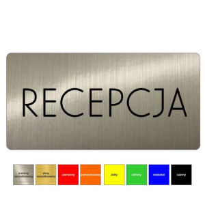 Tabliczka na drzwi grawerowana RECEPCJA