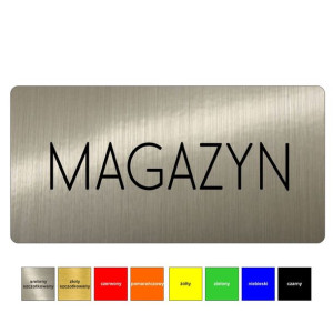 Tabliczka na drzwi grawerowana MAGAZYN