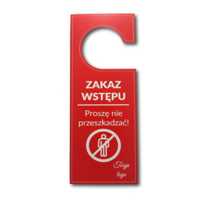 Zawieszka na drzwi 01 Zakaz wstępu - kolory