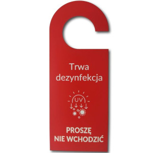 Zawieszka na drzwi 03 Trwa dezynfekcja - kolory