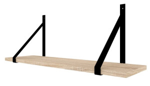 Półka Loft Rustykal Industrial Podpórka Gino 80cm Dąb Sonoma